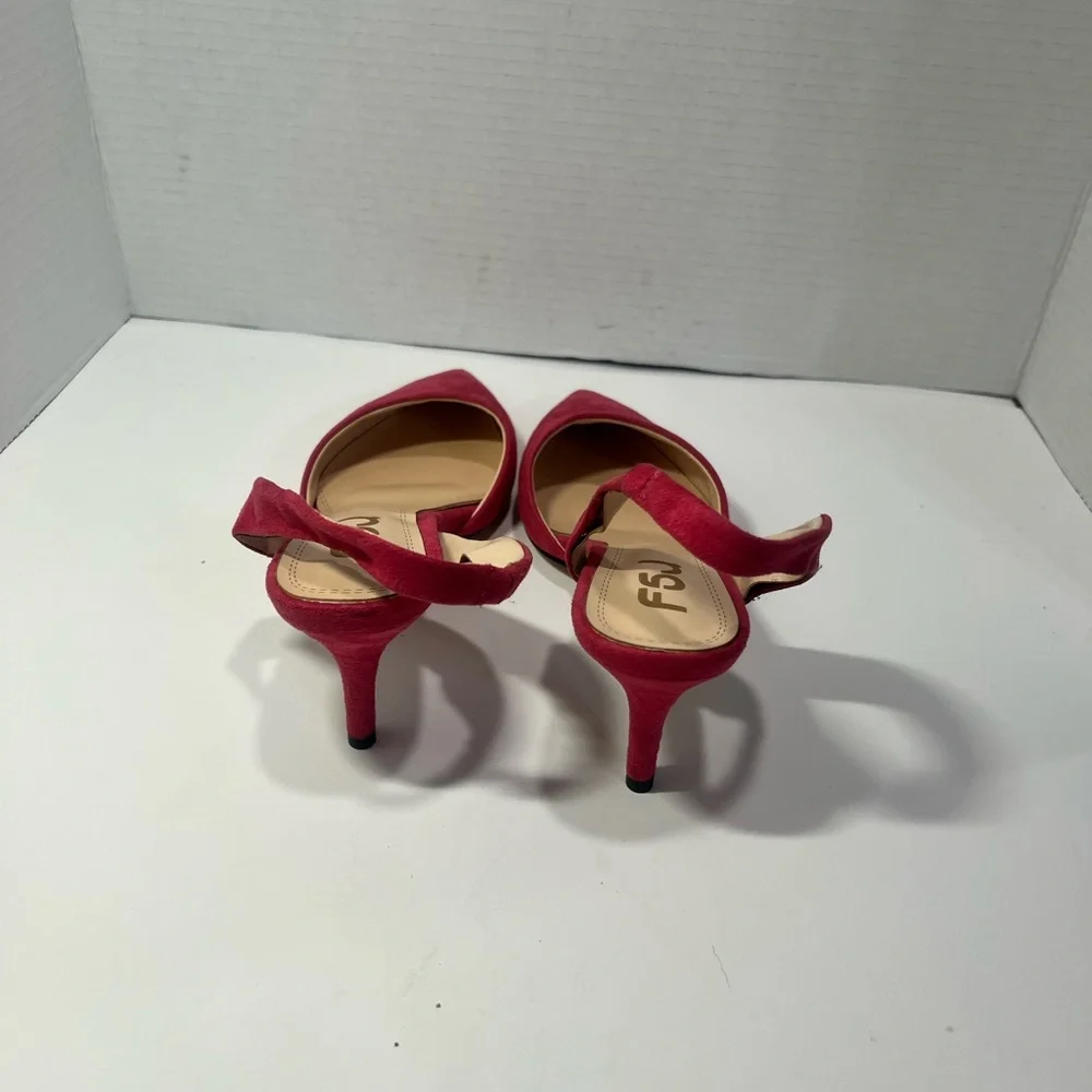 FSJ Red Women's Heels - Picture 4 of 5